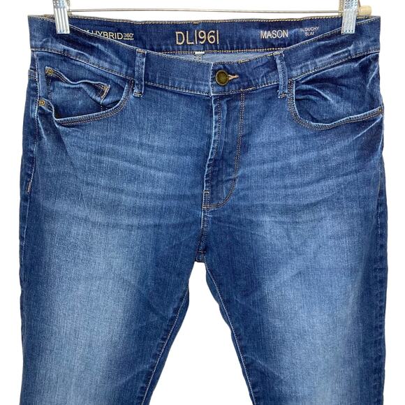 DL1961 Mens Mason Slouchy Slim Jeans In Norgay Wash Zip Fly Stretch Size 36 X 27 - Picture 4 of 15